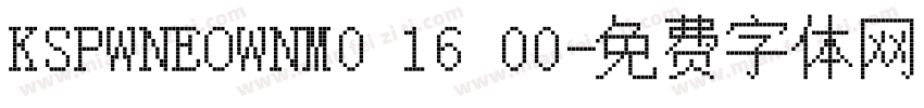 KSPWNEOWNM0 16 00字体转换